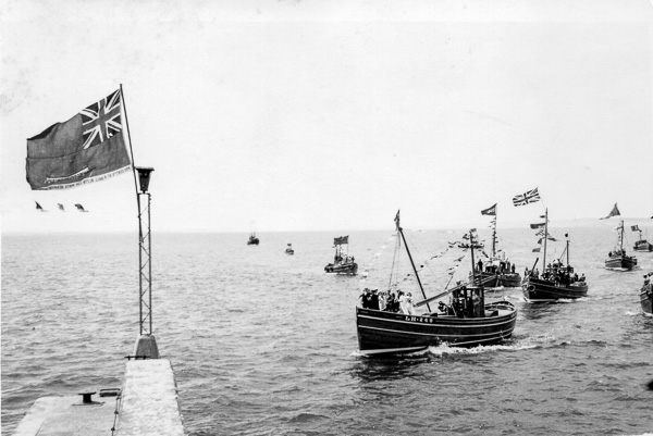 Boats arriving Port Seton Harbout